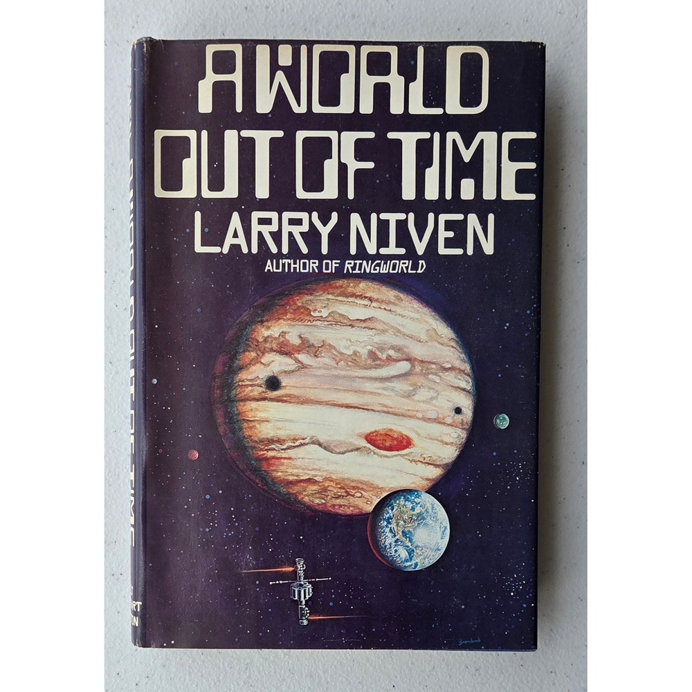 A World Out of Time Larry Niven Hardcover Science Fiction Novel Vintage Book